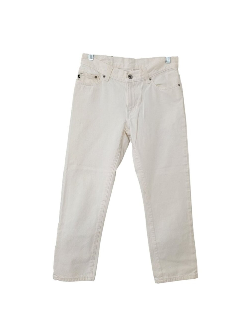 DNKY Cropped Denim Jeans Womens Size 2 Ivory
